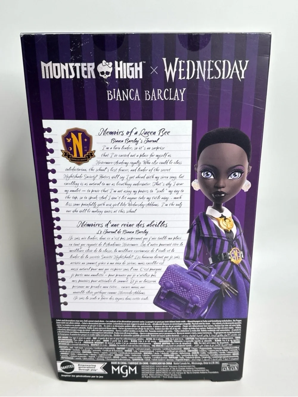 Monster High x Wednesday Bianca Barclay Doll NIB
